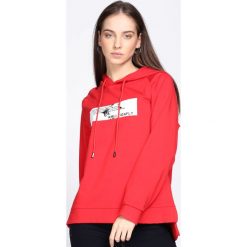 Czerwona Bluza Crush Me Fine. Czarne bluzy sportowe damskie marki DOMYOS, z elastanu. Za 79,99 zł.