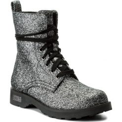 Botki GUESS - Nafa FLNAF3 PEL10 BLACK. Szare buty zimowe damskie marki Guess, z materiału, na obcasie. W wyprzedaży za 269,00 zł.