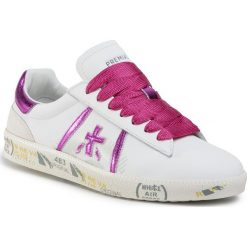 Sneakersy PREMIATA - Andyd 4679 White. Białe półbuty damskie Premiata, bez wzorów, ze skóry, bez obcasa, na płaskiej podeszwie, bez zapięcia. Za 679,00 zł.