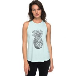 ROXY Koszulka damska Mint Sugar D BlueLight ERJZT04163-BEK0 (rozmiar XS). Zielone bluzki sportowe damskie Roxy, xs, bez wzorów, bez kołnierzyka, bez rękawów, bez kaptura. W wyprzedaży za 100,00 zł.