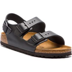 Sandały BIRKENSTOCK - Milano Bs 0034193 Black. Czarne klapki damskie Birkenstock, bez wzorów, ze skóry, bez obcasa. Za 339,00 zł.