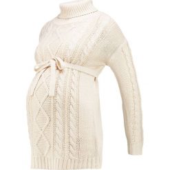 Swetry klasyczne damskie: MAMALICIOUS MLCABLE KNIT Sweter moonbeam
