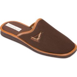 Kapcie męskie Natural Style NS-057 Brązowe. Pomarańczowe kapcie męskie NATURAL STYLE, z bawełny. Za 29,99 zł.