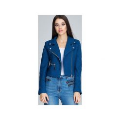 Kurtka M607 Niebieski. Niebieskie kurtki damskie FIGL, xl, bez wzorów, eleganckie, bez kaptura. Za 239,00 zł.