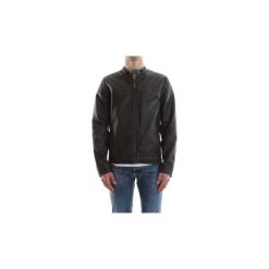 Kurtki krótkie Jack Jones 12108098. Czarne kurtki męskie Jack & Jones, m, bez wzorów, krótkie, bez kaptura. Za 235,47 zł.