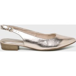 Tamaris - Baleriny. Żółte baleriny damskie marki Tamaris, z materiału. Za 139,90 zł.