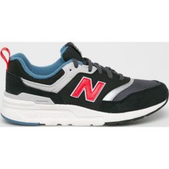 New Balance - Buty GR997HAI. Czarne trampki chłopięce New Balance, bez wzorów, ze skóry, sportowe, z okrągłym noskiem, na sznurówki. W wyprzedaży za 229,90 zł.