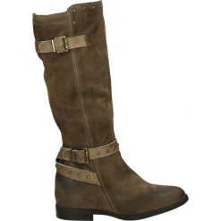 Kozaki - 3750 CAM TAUP. Brązowe buty zimowe damskie Venezia, ze skóry. Za 539,00 zł.