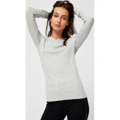Bluzka ribbowa z zatrzaskami. Szare bluzki damskie Moodo, xl, bez wzorów, bez kołnierzyka, bez rękawów. Za 19,99 zł.