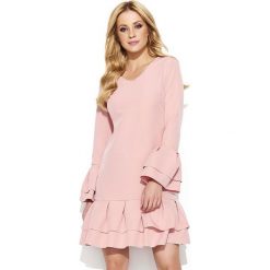 Makadamia Sukienka Damska 36 Różowa. Czarne sukienki z falbanami marki Fille Du Couturier. Za 225,00 zł.