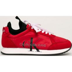 Calvin Klein Jeans - Buty. Czarne sneakersy męskie Calvin Klein Jeans, z jeansu, na sznurówki. W wyprzedaży za 479,90 zł.