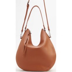 Torebka typu hobo - Pomarańczo. Szare torebki klasyczne damskie Reserved, bez wzorów, bez dodatków. W wyprzedaży za 49,99 zł.