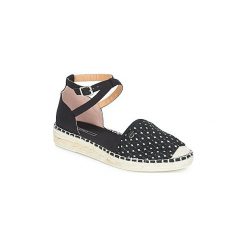 Espadryle Esprit Ines Dot Sandal. Czarne espadryle damskie Esprit, bez wzorów, bez obcasa. W wyprzedaży za 175,20 zł.