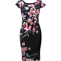 Sukienki: Wallis ORIENTAL BIRD FRILL Sukienka z dżerseju black