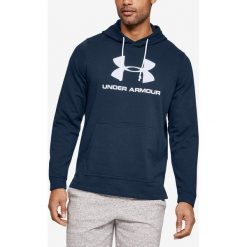 Under Armour Terry Bluza Niebieski. Niebieskie bluzy męskie Under Armour, xl, z nadrukiem, z poliesteru, bez kołnierzyka, bez rękawów, bez kaptura. Za 274,95 zł.