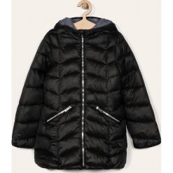 Blukids - Kurtka dziecięca 140-170 cm. Czarne kurtki dziewczęce Blukids, bez wzorów, z poliesteru, długie, z kapturem. Za 169,90 zł.