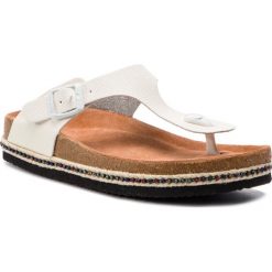 Espadryle BIG STAR - DD274130 White. Białe espadryle damskie marki BIG STAR, bez wzorów, ze skóry ekologicznej, bez obcasa. Za 99,00 zł.