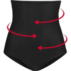Figi bikini shape Level 1 bonprix czarny. Czarne stroje kąpielowe damskie bonprix, bez wzorów. Za 64,99 zł.