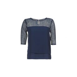 Bluzki Betty London JENAISSIN. Niebieskie bluzki damskie Betty London, s, bez wzorów, bez kołnierzyka, bez rękawów. Za 111,80 zł.