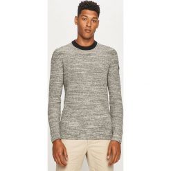 Calvin Klein - Sweter. Szare swetry męskie Calvin Klein, s, bez wzorów, z bawełny, z okrągłym kołnierzem, bez kaptura. Za 599,90 zł.