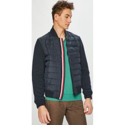 Tommy Hilfiger - Kurtka bomber. Niebieskie płaszcze męskie TOMMY HILFIGER, s, bez wzorów, z bawełny, krótkie, bez kaptura. W wyprzedaży za 959,90 zł.