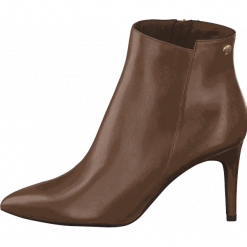S.Oliver botki damskie 25364, 36 brązowe. Pomarańczowe botki damskie S.Oliver, ze skóry, eleganckie, bez obcasa, bez zapięcia. W wyprzedaży za 319,00 zł.