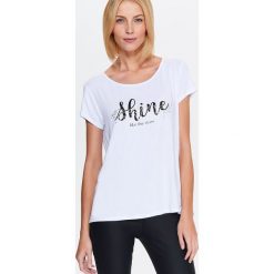 T-shirty damskie: T-SHIRT KRÓTKI RĘKAW DAMSKI Z NADRUKIEM