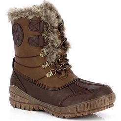 Buty zimowe damskie: Buty zimowe „Sahra” w kolorze brązowym