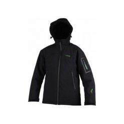 Kurtki sportowe męskie: Hi-tec Męska Kurtka GINNY II Black/Pear Green r. XXL