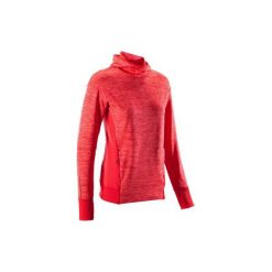 Bluza Z Kapturem Damska Run Warm Czerwona. Czerwone bluzy damskie KALENJI, l, bez wzorów, z elastanu, bez rękawów, z kapturem, do biegania. Za 79,99 zł.