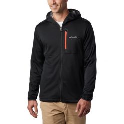 Bluza Columbia Tech Trail™ FZ Hoodie 1883331010 - czarny. Czarne bluzy męskie Columbia, m, bez wzorów, bez kołnierzyka, bez rękawów, bez kaptura. Za 322,99 zł.