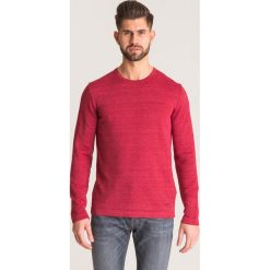 Bordowy sweter Joop Collection Lajos - Bordowy. Czerwone swetry męskie Joop! Collection, xl, z aplikacjami, z bawełny, z okrągłym kołnierzem, bez kaptura. Za 199,60 zł.