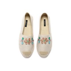 Espadryle damskie: Beżowe Espadryle Miss Clawdy