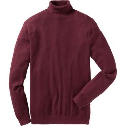 Sweter z golfem Regular Fit bonprix czerwony klonowy. Czerwone swetry męskie bonprix, xl, bez wzorów, z dzianiny. Za 54,99 zł.