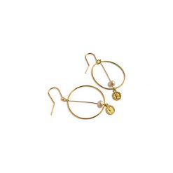Kolczyki Missmatch Hoop I. Żółte kolczyki damskie Iluzja jewellery, srebrne. Za 151,20 zł.