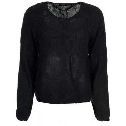 Only Damski Sweter Felina L / S Pullover Knt Black (Rozmiar Xl). Czarne swetry damskie marki ONLY, s, bez wzorów, z materiału, bez rękawów, bez kaptura. W wyprzedaży za 101,00 zł.