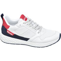 Sneakersy męskie Bench białe. Białe sneakersy męskie Bench, bez zapięcia. Za 139,90 zł.