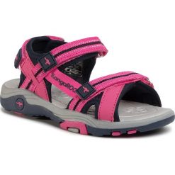 Sandały KANGAROOS - K-Leni 18335 000 6130 S Daisy Pink/Dk Navy. Różowe sandały dziewczęce KangaROOS, ze skóry ekologicznej, bez zapięcia. W wyprzedaży za 129,00 zł.