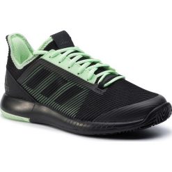 Buty adidas - Defiant Bounce 2 W EF0560 Cblack/Cblack/Glogrn. Czarne buty sportowe damskie Adidas, bez wzorów, ze skóry ekologicznej, sportowe, tenisowe. Za 399,00 zł.