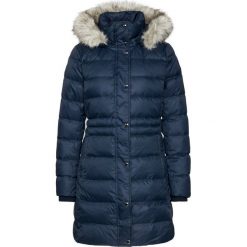 Kurtka puchowa TOMMY HILFIGER Th Ess Tyra WW0WW28611. Niebieskie kurtki damskie TOMMY HILFIGER, s, bez wzorów, z puchu, bez kaptura. Za 1399,00 zł.