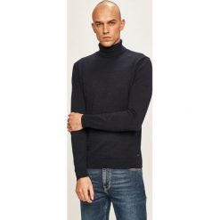 Tom Tailor Denim - Sweter. Niebieskie swetry męskie s, z bawełny, z golfem. W wyprzedaży za 179,90 zł.