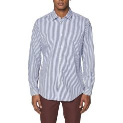 Koszula - Slim fit - w kolorze granatowo-białym. Niebieskie koszule męskie Esprit Man, m, w paski, z bawełny, z klasycznym kołnierzykiem, bez rękawów. W wyprzedaży za 79,95 zł.