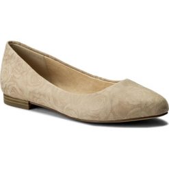 Baleriny CAPRICE - 9-22107-20 Beige Roses 412. Brązowe baleriny damskie zamszowe Caprice. W wyprzedaży za 179,00 zł.