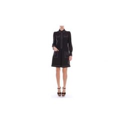 Sukienki krótkie Moschino A04165823. Czarne sukienki damskie MOSCHINO, bez wzorów, bez kołnierzyka, z krótkim rękawem, krótkie, mini. Za 1630,79 zł.