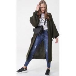 Ciemnozielony Kardigan Collaroy. Zielone kardigany damskie Born2be, uniwersalny. Za 139,99 zł.