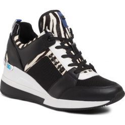 Sneakersy MICHAEL MICHAEL KORS - Georgie Trainer 43R0GEFS6D Blk/Wht. Czarne półbuty damskie MICHAEL Michael Kors, ze skóry ekologicznej. Za 839,00 zł.
