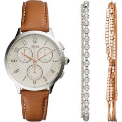 Biżuteria i zegarki damskie: Fossil ABILENE SET Zegarek chronograficzny braun