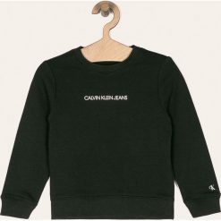 Calvin Klein Jeans - Bluza dziecięca 104-176 cm. Czarne bluzy dziewczęce Calvin Klein Jeans, z nadrukiem, z elastanu, bez rękawów, bez kaptura. Za 269,90 zł.