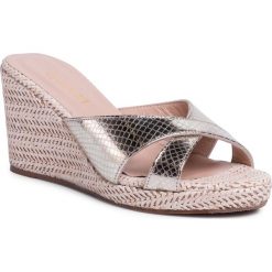 Espadryle QUAZI - QZ-58-04-000655 711. Żółte espadryle damskie QUAZI, bez wzorów, ze skóry, bez obcasa, na obcasie. Za 269,00 zł.