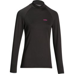 Koszulka narciarska FRESHWARM damska. Czarne koszulki damskie WED'ZE, m, bez wzorów, z elastanu, bez kołnierzyka, bez rękawów. Za 59,99 zł.